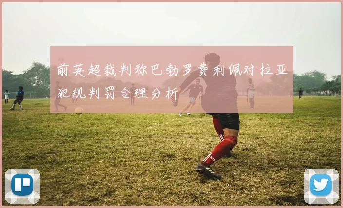 前英超裁判称巴勃罗费利佩对拉亚犯规判罚合理分析